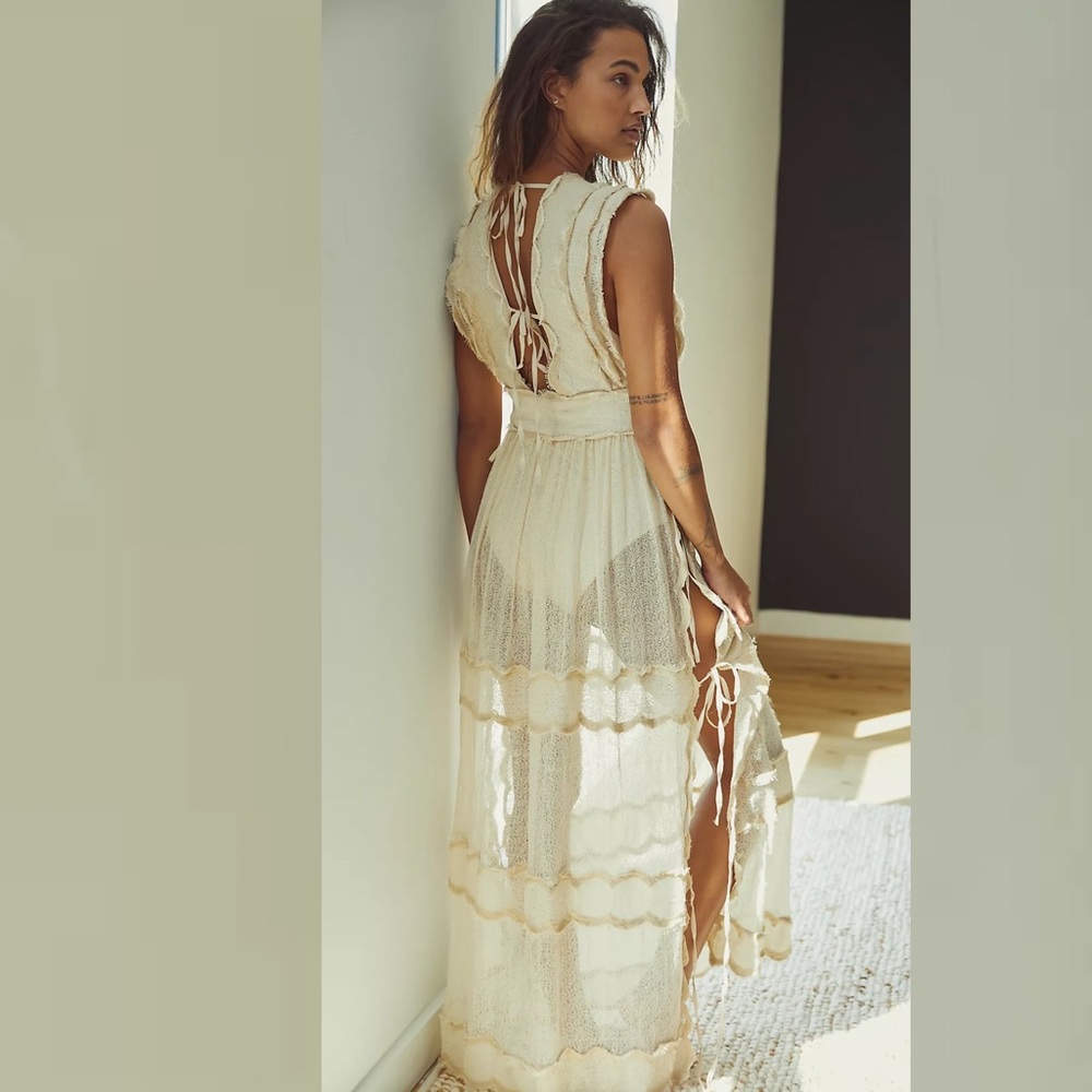 Free People Luna Lace Maxi Bodysuit
